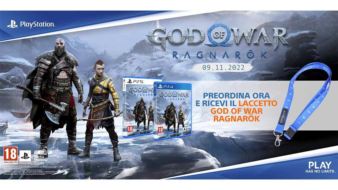 God Of War Ragnarok + Gadget OMAGGIO! (PS4)